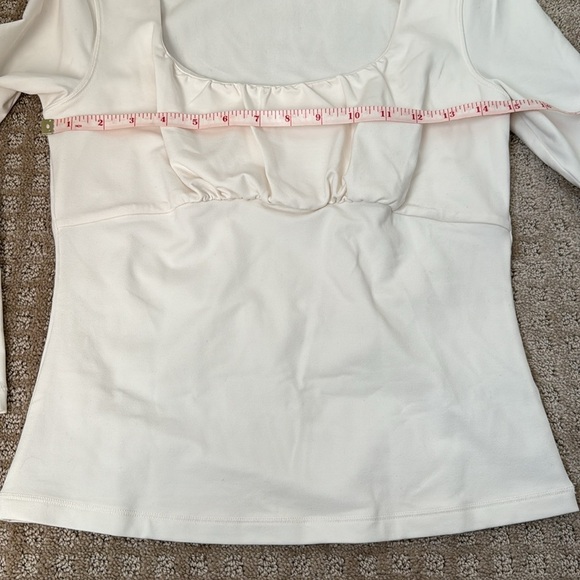 Women’s ATHLETA Shanti Scoop Top ivory size small - Picture 11 of 12